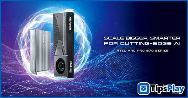 images 1 of ASRock launches Intel Arc Pro B70 series dedicated graphics cards for AI and enterprise use.