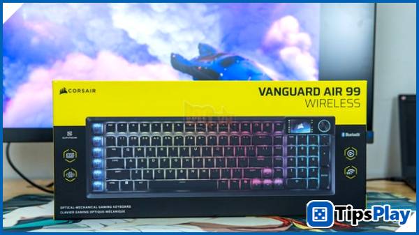 images 1 of Corsair Vanguard Air 99 Wireless: An all-in-one 8,000Hz keyboard with integrated Stream Deck for gamers and streamers.