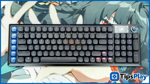 images 2 of Corsair Vanguard Air 99 Wireless: An all-in-one 8,000Hz keyboard with integrated Stream Deck for gamers and streamers.