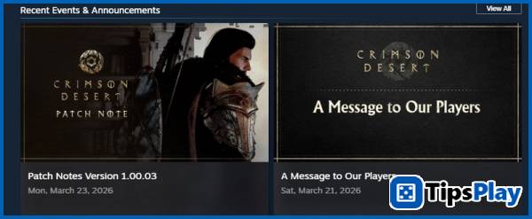 images 1 of Crimson Desert releases a new update: Optimized keyboard controls and added inventory to barracks.