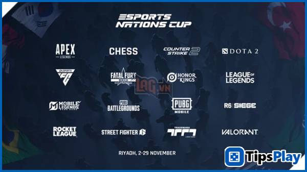 images 1 of The Esports Foundation has announced the list of 16 competitive disciplines for the 2026 Esports Nations Cup.