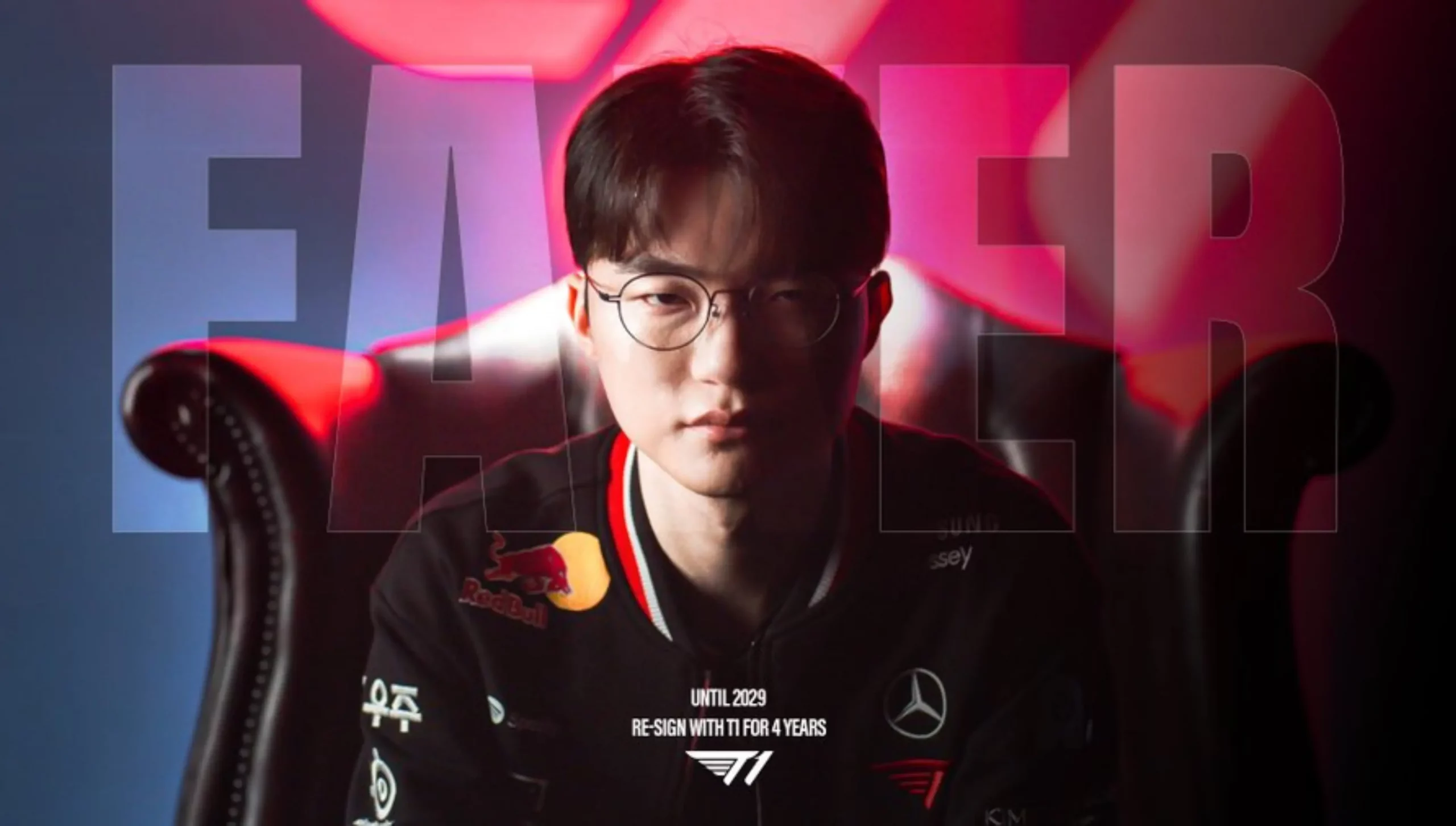 Faker will remain with T1 until the end of 2029.