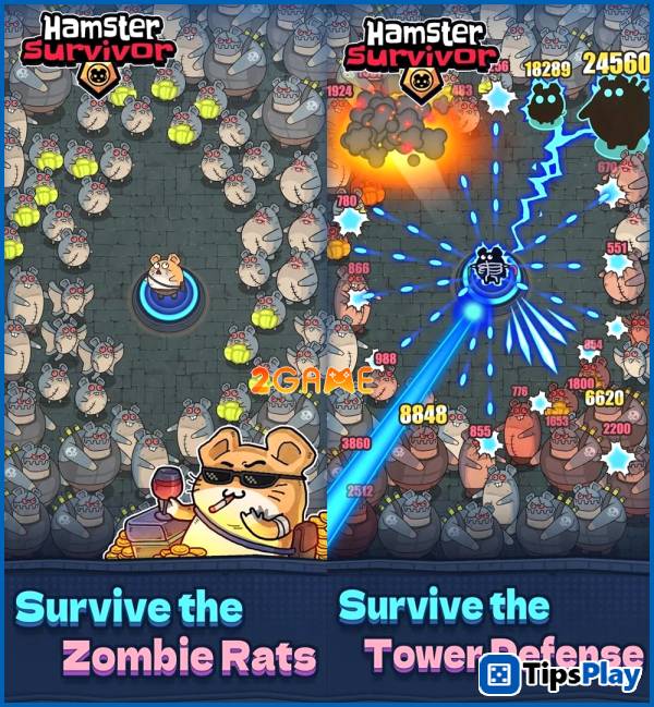 images 1 of Hamster Survivor - The ultimate survival experience in a captivating pixel world.