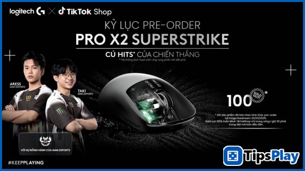 images 1 of Logitech G sold out its PRO X2 SUPERSTRIKE after just 1.5 hours of livestream.