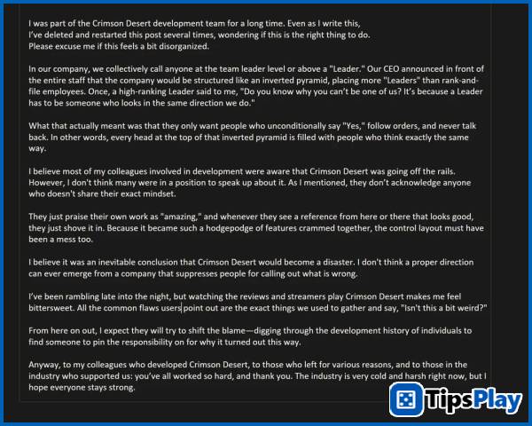 images 3 of Pearl Abyss employees reveal the original storyline of Crimson Desert and the company's work culture!